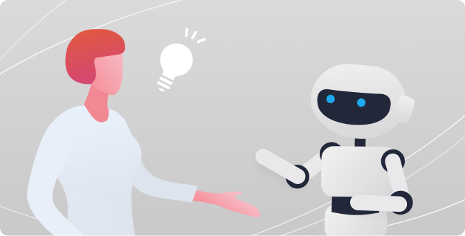 PKSHA ChatAgent（パークシャ チャットエージェント）のAIエージェントが顧客問合せの一次対応を担っているイメージ