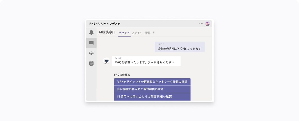 AIヘルプデスクのイメージ図