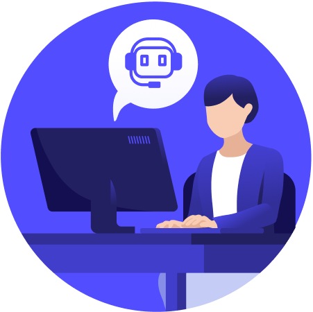 まずは単一部門でPKSHA AI Helpdesk（パークシャ AI ヘルプデスク）を導入し、AI活用による業務効率化が進んでいるイメージ